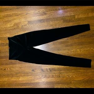 Black Velvet Leggings